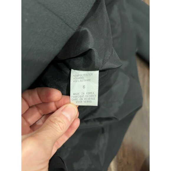 Tahari Women's Black Blazer Wool Blend Jacket Size 6 - Picture 6 of 10